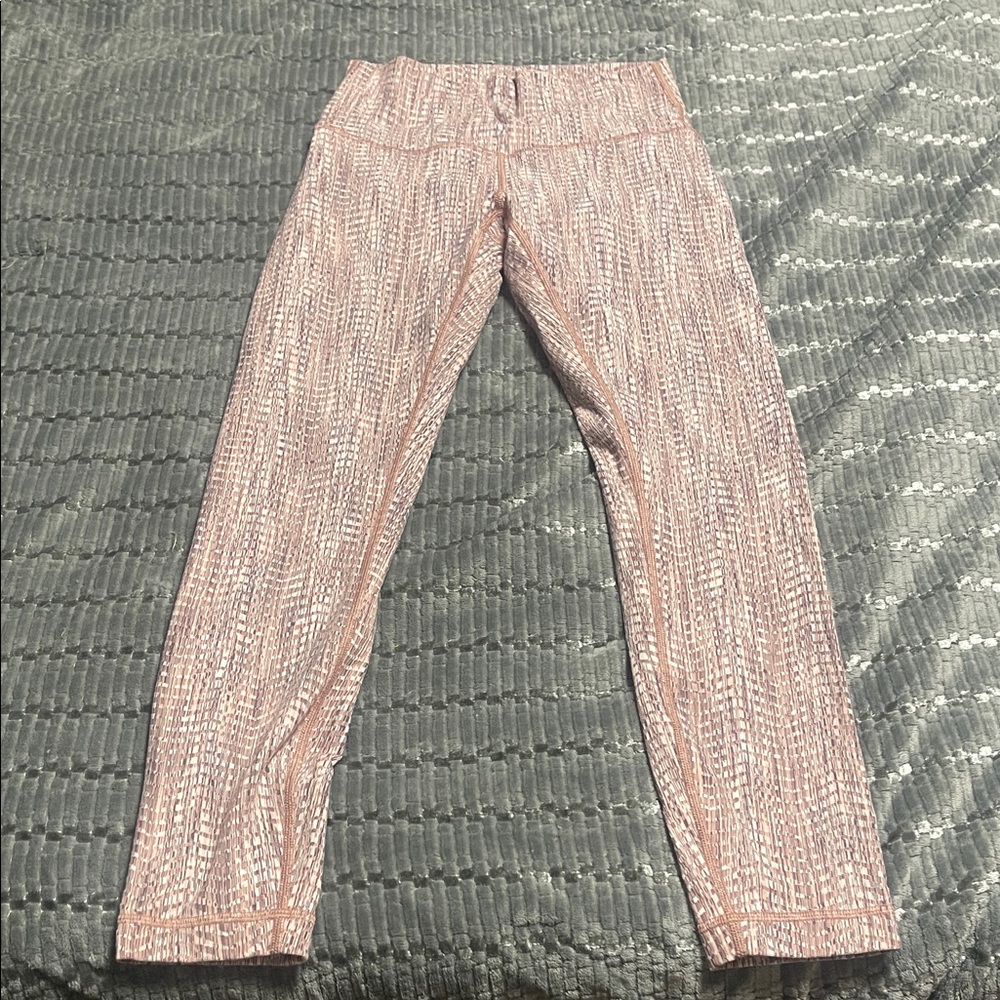 Lululemon Pink Patterned Leggings